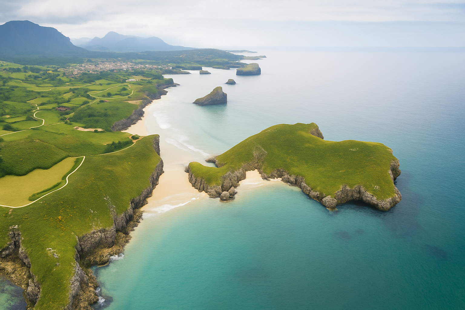 Isla Esmeralda desde el acantilado